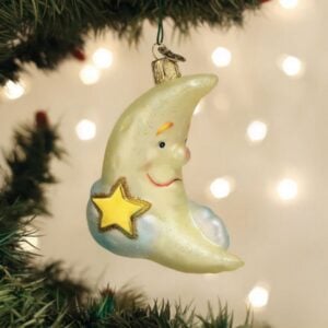 Mister Moon Glass Ornament