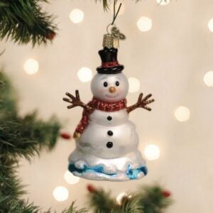 Mr. Melting Snowman Glass Ornament - Old World Christmas