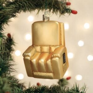 Favorite Recliner Glass Ornament