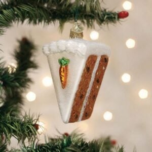 Carrot Cake Glass Ornament
