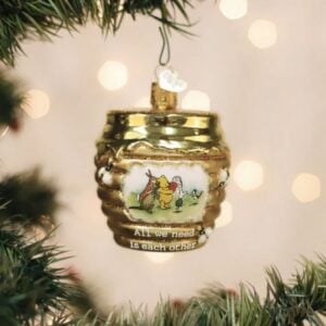 Winnie And Friends Glass Ornament