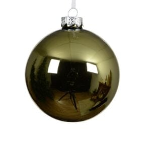 Glass Bauble - Rosemary Green - 5.91"