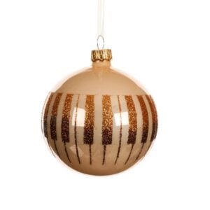 Glass Ornament – Piano Keys – 3.15″