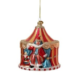 Glass Circus Tent Ornament - 4.33"