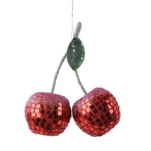 Disco Cherries Ornament - 5.51"