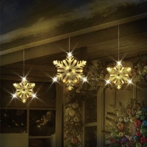 175 LED Snowflake Twinkle Lights - Warm White/White