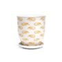 Liberte Pot With Saucer - Chive - Hedgehog - 3.25"