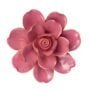 Tahitian Gardenia Ceramic Flower - Chive - Blush Pink - 4.53" x 1.97"