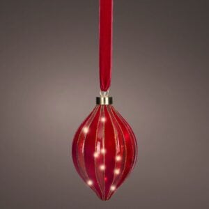 MicroLED Red Olive - Battery Operated - Warm White