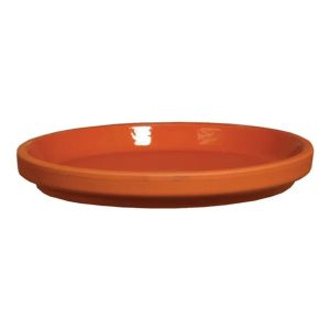 German Inner Glazed Saucer – Red Clay – 2.5″