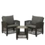 Alicante Seating Set – Black – 3 Piece