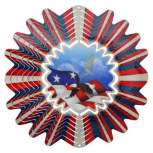 Wind Spinner – Spinfinity – Animated Patriotic – 12″