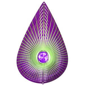 Wind Spinner – Spinfinity – Crystal Teardrop -14″