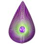 Wind Spinner – Spinfinity – Crystal Teardrop -14″