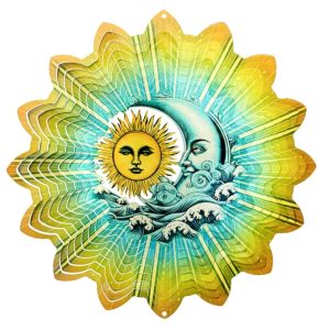 Wind Spinner – Spinfinity – Sun and Moon – 12″