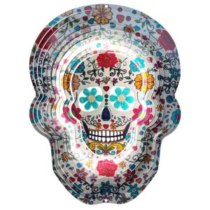 Wind Spinner – Spinfinity – Sugar Skull – 12″
