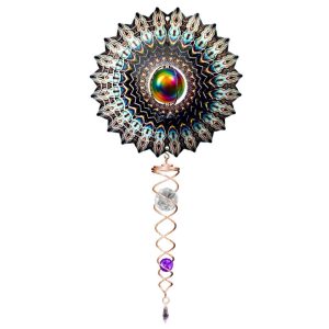 Mini Wind Spinner – Spinfinity – Gazing Mandala – 14″