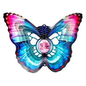 Wind Spinner – Spinfinity – Crystal Butterfly – 12″