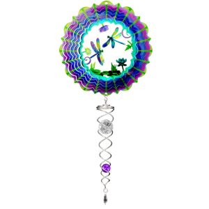 Mini Wind Spinner – Spinfinity – 3D Dragonfly – 14″
