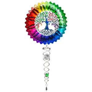 Mini Wind Spinner – Spinfinity – Tree Of Life Multicolor – 14″