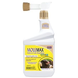 MoleMax Mole & Vole Repellent Spray – Bonide – 32 oz