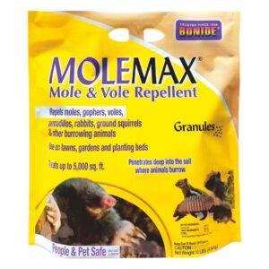 MoleMax Mole & Vole Repellent Granules – Bonide – 10 lb
