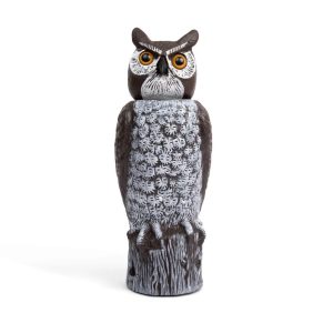 Rotating Head Owl Decoy – 18″