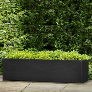 Main Street Low Planter – Campania – Lead – 59″