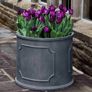 Portsmouth Round Planter – Campania – Lead – Large