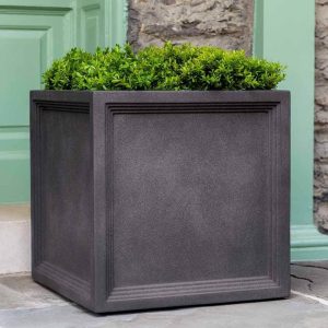 Sandhurst Square Planter – Campania – Lead – Large