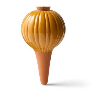Terra Cotta Watering Bulb – Modern Sprout – Mustard