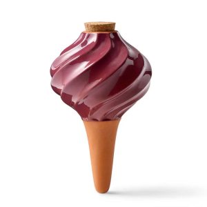 Terra Cotta Watering Bulb – Modern Sprout – Plum