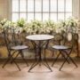 Mosaic Bistro Set of 3 – Black/Natural