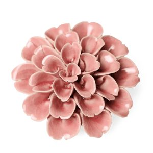 Hydrangea Ceramic Flower – Chive – Champange Pink – 3.5″ x 1.5″