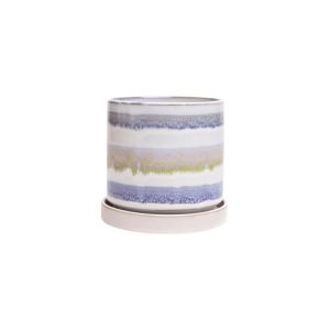 Minute Pot With Saucer – Chive – Blue-Green – 5″