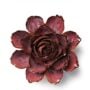 Camellia Ceramic Flower- Chive – Dewberry Red – 5.75″ x 2.75″