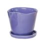 Tika Pot With Saucer - Chive - Ultra Violet - 5"