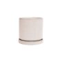 Minute Pot With Saucer – Chive – Ivory Speckles – 3″