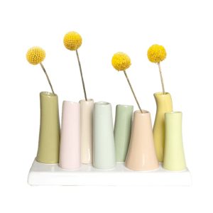 Pooley Modern Bud Vase – Chive – Pear