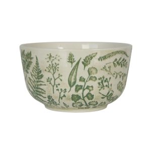 Embossed Bowl – Green/White – 4.5″ x 2.5″