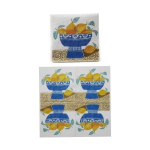 Beverage Napkin – Fruit – 4″ x 4″