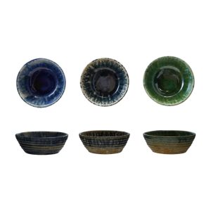 Stoneware Bowl – Assorted – 5.8″ x 2″