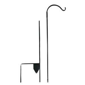 Single Arm Shepards Hook – Black – 93″