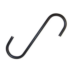 S Hook - Black - 6"