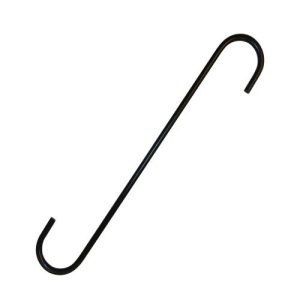 S Hook - Black - 12"