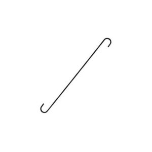 S Hook - Black - 24"