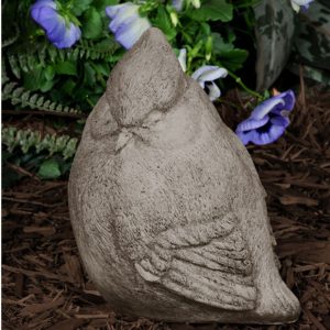 Carolina Cardinal-Up Statue - Unique Stone - Light Walnut - 8" x 7"
