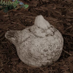 Carolina Cardinal-Down Statue - Unique Stone - Light Walnut - 6" x 7"