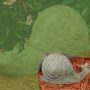 Small Snail Statue – Unique Stone – Ancient Age – 4″ x 7″
