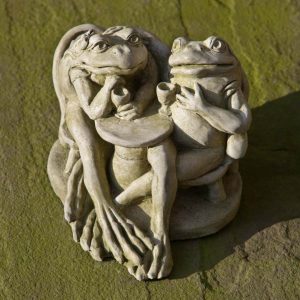 Wine Time Statue - Campania - English Moss - 8" x 7.5" x 6"